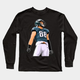 Dallas Goadert #88 Celebrate Long Sleeve T-Shirt